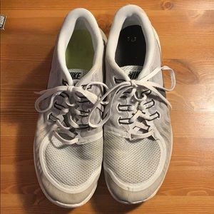 Gray Nike Free 5.0 sneakers